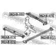 FEBEST MZAB-080 - Silent bloc de suspension (train arrière)