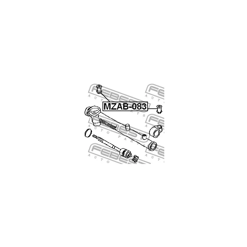 Suspension, crémaillière de direction FEBEST MZAB-083 - Visuel 2