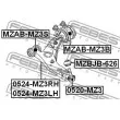FEBEST MZAB-MZ3S - Silent bloc de suspension (train avant)