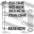 FEBEST MZAB-MZ5R - Douille, amortisseur