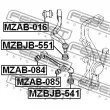 FEBEST MZBJB-541 - Kit de réparation, rotule de suspension