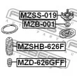 FEBEST MZD-626GFF - Butée élastique, suspension