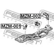 FEBEST MZM-002 - Support moteur avant gauche