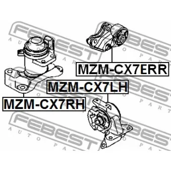 FEBEST MZM-CX7ERR - Support moteur