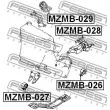 FEBEST MZMB-026 - Support moteur