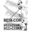FEBEST MZSB-CX9R - Suspension, stabilisateur