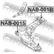 FEBEST NAB-001B - Silent bloc de suspension (train avant)