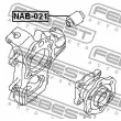FEBEST NAB-021 - Douille de palier, bras transversal