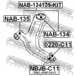 FEBEST NAB-134 - Silent bloc de suspension (train avant)