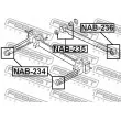 FEBEST NAB-235 - Silent bloc de suspension (train arrière)