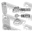 FEBEST NB-K11 - Appareil d'appui à balancier, coupelle de suspension