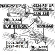 FEBEST NBJB-333 - Kit de réparation, rotule de suspension