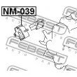 FEBEST NM-039 - Support moteur avant droit