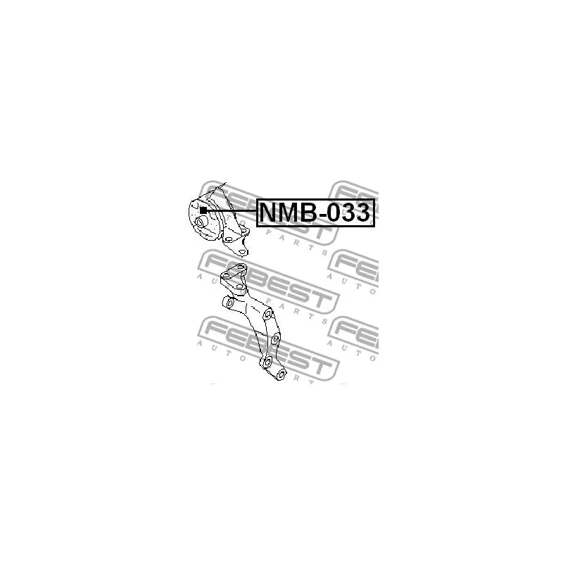 Support moteur FEBEST NMB-033 - Visuel 1