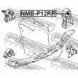FEBEST NMB-P12RR - Support moteur