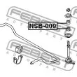 FEBEST NSB-009 - Suspension, jambe d'essieu