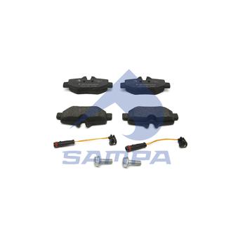 Jeu de 4 plaquettes de frein avant SAMPA [092.935]