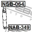 FEBEST NSB-064 - Douille d'écartement, amortisseur
