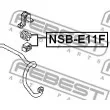 FEBEST NSB-E11F - Suspension, stabilisateur