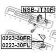 FEBEST NSB-JT30F - Suspension, stabilisateur