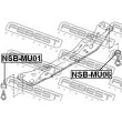 FEBEST NSB-MU06 - Suspension, corps de l'essieu