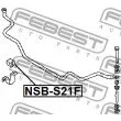 FEBEST NSB-S21F - Suspension, stabilisateur
