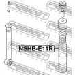 FEBEST NSHB-E11R - Bouchon de protection/soufflet, amortisseur