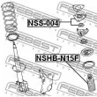 FEBEST NSHB-N15F - Bouchon de protection/soufflet, amortisseur