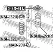 FEBEST NSHB-Z51R - Bouchon de protection/soufflet, amortisseur