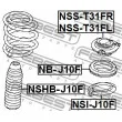 FEBEST NSI-J10F - Patin de ressort