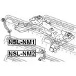 FEBEST NSL-NM2 - Entretoise/tige, stabilisateur avant gauche