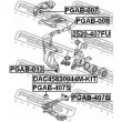 FEBEST PGAB-407S - Silent bloc de suspension (train avant)