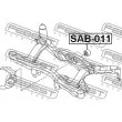 FEBEST SAB-011 - Suspension, corps de l'essieu