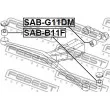 FEBEST SAB-G11DM - Suspension, Différentiel