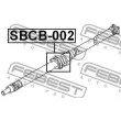 FEBEST SBCB-002 - Palier, palier central d'arbre de transmission