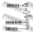 FEBEST SBD-004 - Butée élastique, suspension