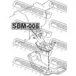 FEBEST SBM-008 - Support moteur