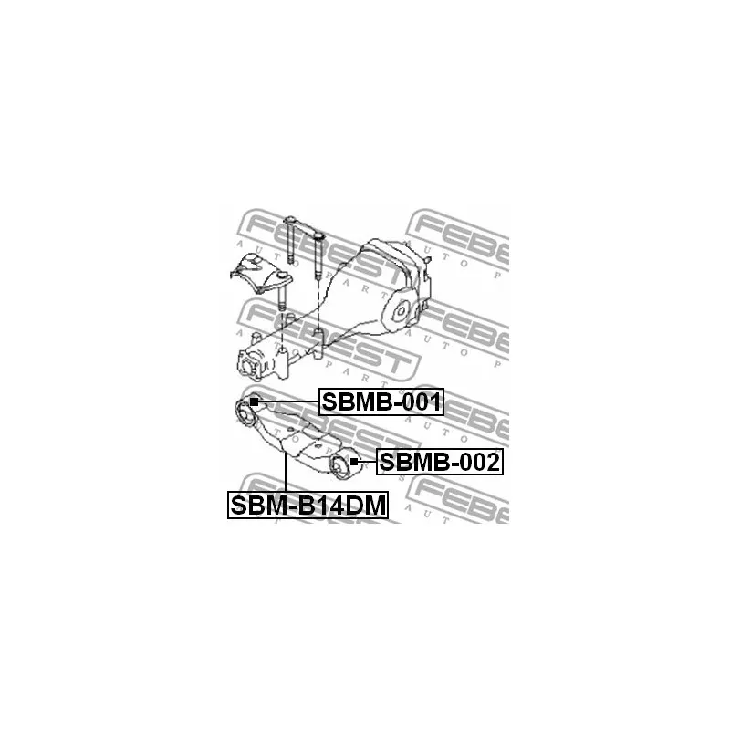 Suspension, Différentiel FEBEST SBMB-002 - Visuel 2