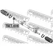 FEBEST SET-006 - Kit de réparation, crémaillère de direction