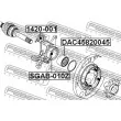 FEBEST SGAB-010Z - Douille de palier, bras transversal