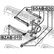 FEBEST SGAB-020 - Silent bloc de suspension (train arrière)