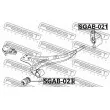 FEBEST SGAB-021 - Silent bloc de suspension (train avant)