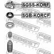 FEBEST SGB-KORCF - Appareil d'appui à balancier, coupelle de suspension