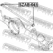 FEBEST SZAB-041 - Silent bloc de suspension (train arrière)