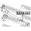 FEBEST SZAB-043 - Suspension, crémaillière de direction