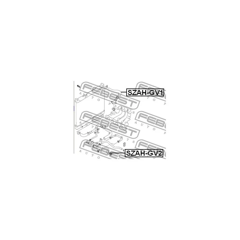 Tuyauterie du réfrigérant FEBEST SZAH-GV1 - Visuel 1