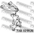 FEBEST TAB-021RUB - Douille de palier, bras transversal