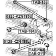 FEBEST TAB-164 - Silent bloc de suspension (train arrière)