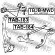 FEBEST TAB-184 - Silent bloc de suspension (train avant)