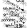 FEBEST TAB-211 - Silent bloc de suspension (train arrière)